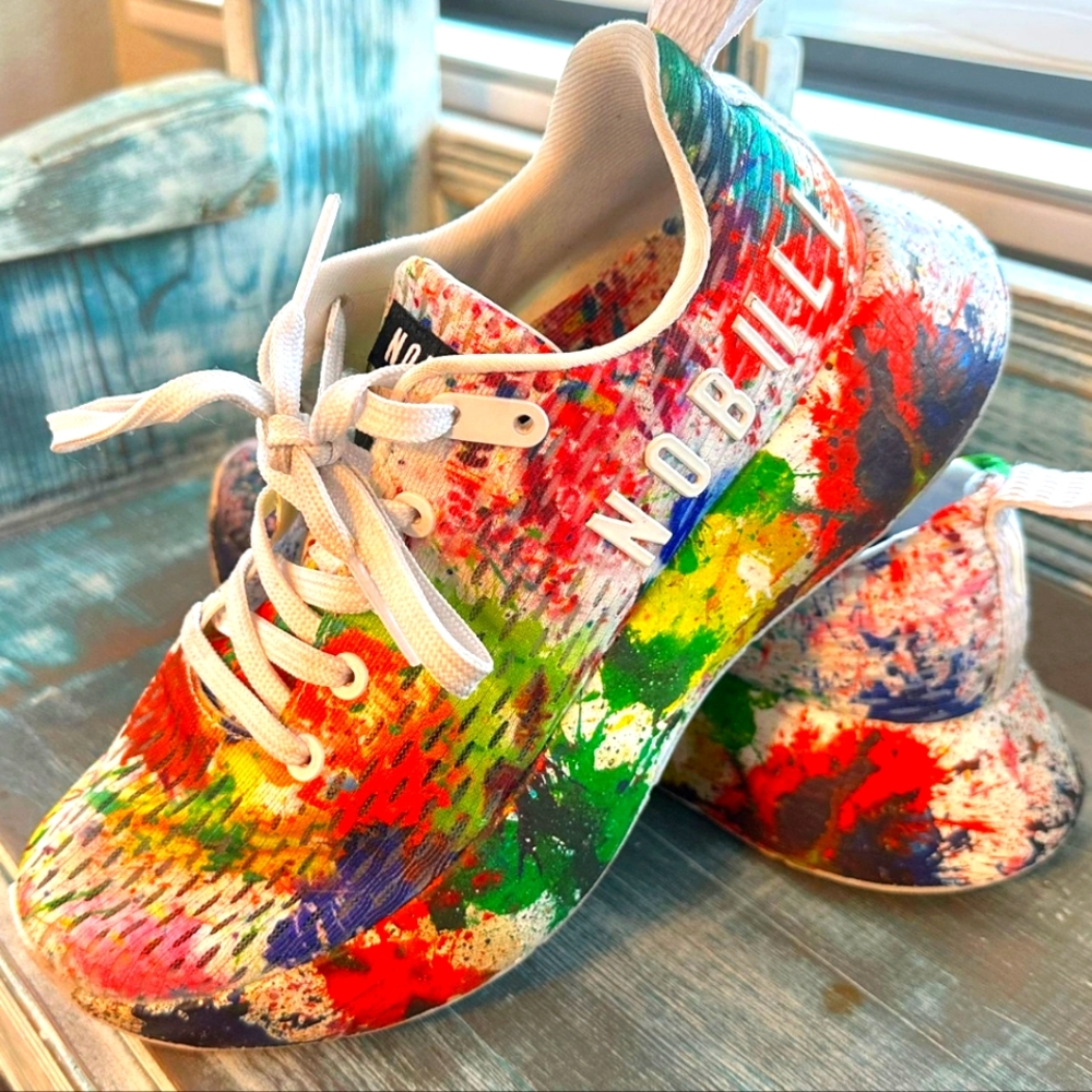 Pride Rainbow No Bull Journey Running Shoes (Unisex), Size: Male 5.5/Women 7